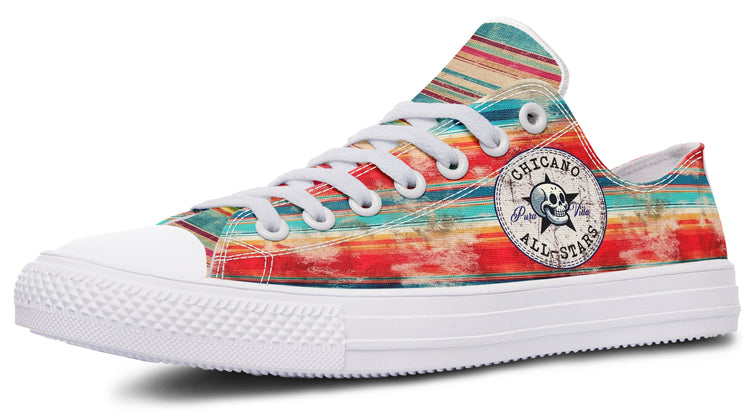 Grunge Sunset Serape Low Tops ( Black or White Sole )