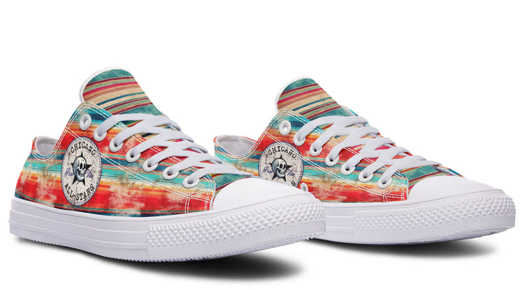 Grunge Sunset Serape Low Tops ( Black or White Sole )