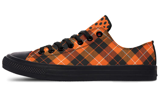 Halloween Argyle Low Tops ( Black or White Sole )