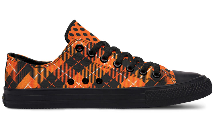 Halloween Argyle Low Tops ( Black or White Sole )