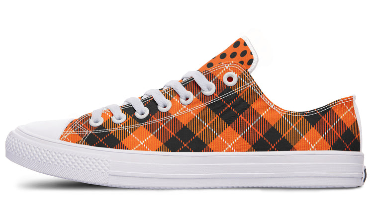 Halloween Argyle Low Tops ( Black or White Sole )