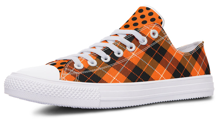 Halloween Argyle Low Tops ( Black or White Sole )