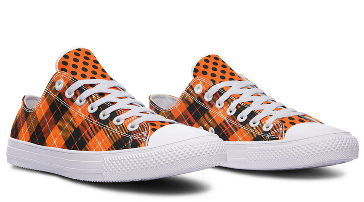 Halloween Argyle Low Tops ( Black or White Sole )