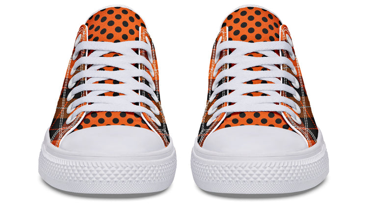 Halloween Argyle Low Tops ( Black or White Sole )