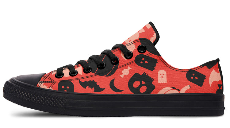 Halloween Low Tops ( Black or White Sole )