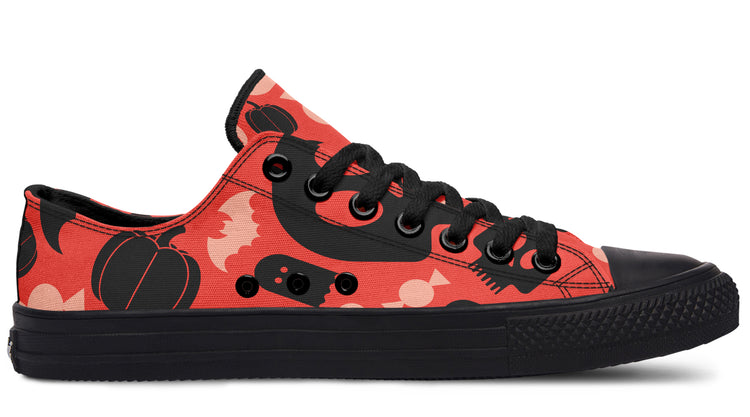 Halloween Low Tops ( Black or White Sole )