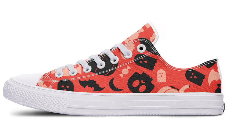 Halloween Low Tops ( Black or White Sole )