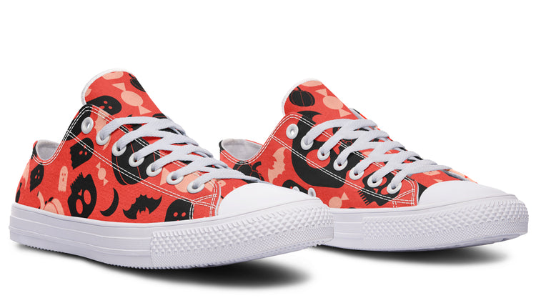 Halloween Low Tops ( Black or White Sole )