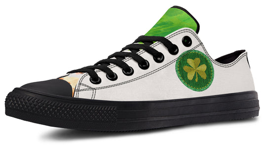 Irish Patch Low Tops ( Black or White Sole )