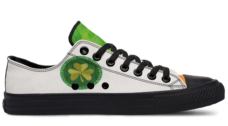 Irish Patch Low Tops ( Black or White Sole )