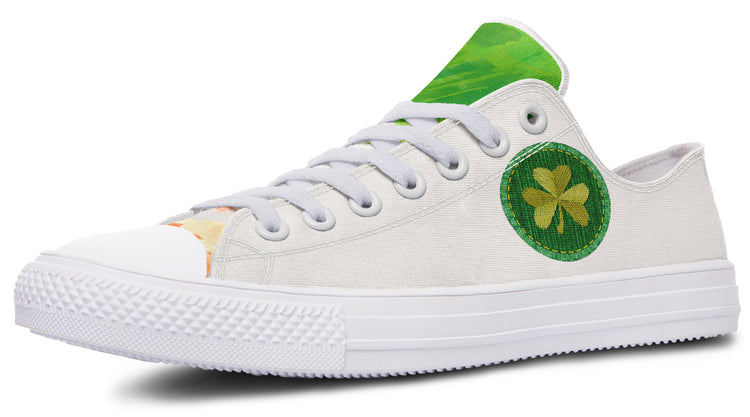 Irish Patch Low Tops ( Black or White Sole )