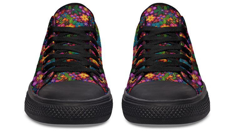 Las Flores Low Tops ( Black or White Sole )