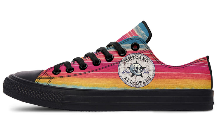 Mexico City Sunset Low Tops ( Black or White Sole )