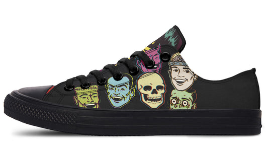 Vintage Monster Low Tops ( Black or White Sole )