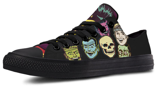 Vintage Monster Low Tops ( Black or White Sole )