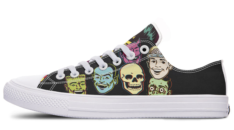 Vintage Monster Low Tops ( Black or White Sole )