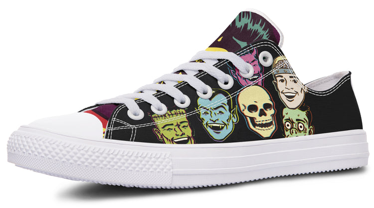 Vintage Monster Low Tops ( Black or White Sole )