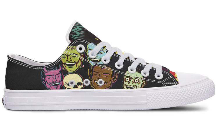 Vintage Monster Low Tops ( Black or White Sole )