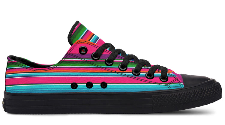 Pink Serape Low Tops ( Black or White Sole )