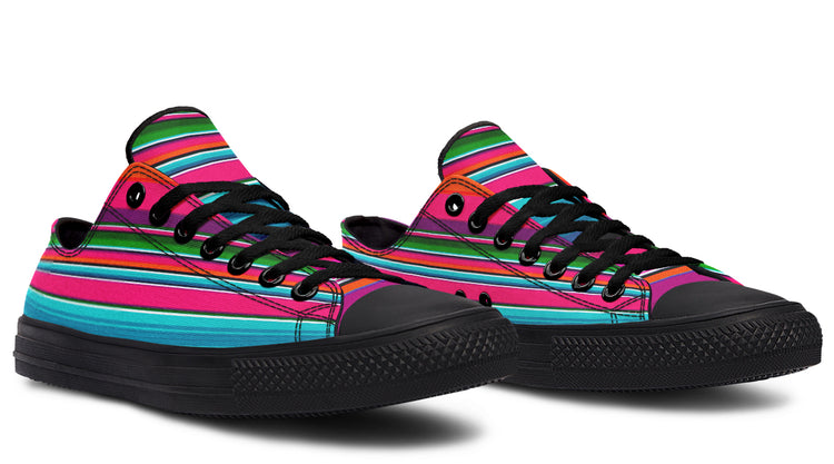 Pink Serape Low Tops ( Black or White Sole )