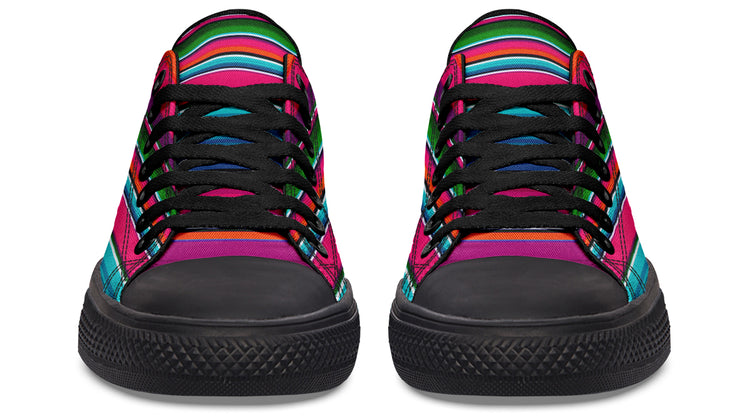 Pink Serape Low Tops ( Black or White Sole )