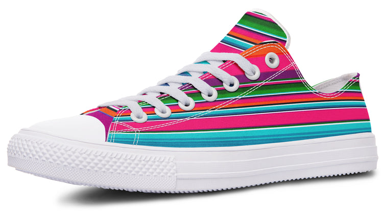 Pink Serape Low Tops ( Black or White Sole )