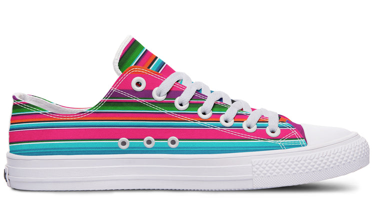 Pink Serape Low Tops ( Black or White Sole )