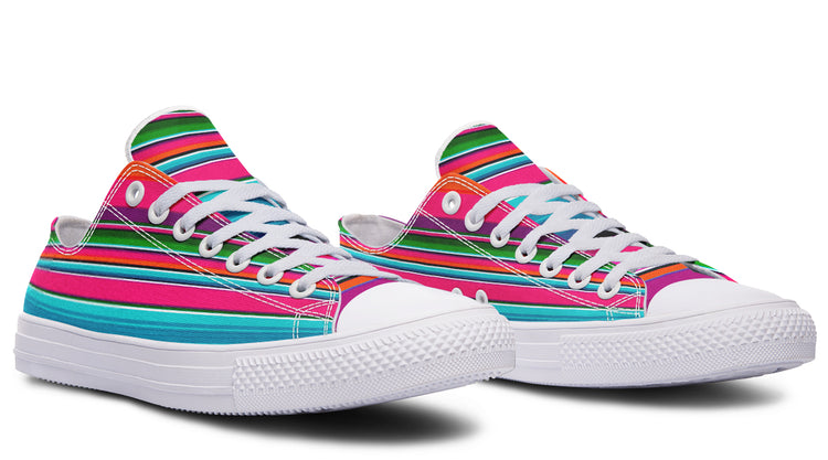 Pink Serape Low Tops ( Black or White Sole )