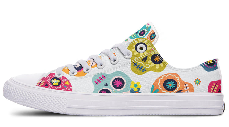 Sugar Skull Low Tops ( Black or White Sole )