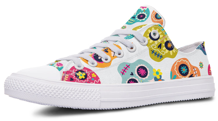 Sugar Skull Low Tops ( Black or White Sole )