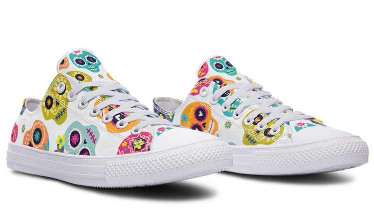 Sugar Skull Low Tops ( Black or White Sole )