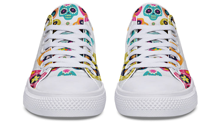 Sugar Skull Low Tops ( Black or White Sole )