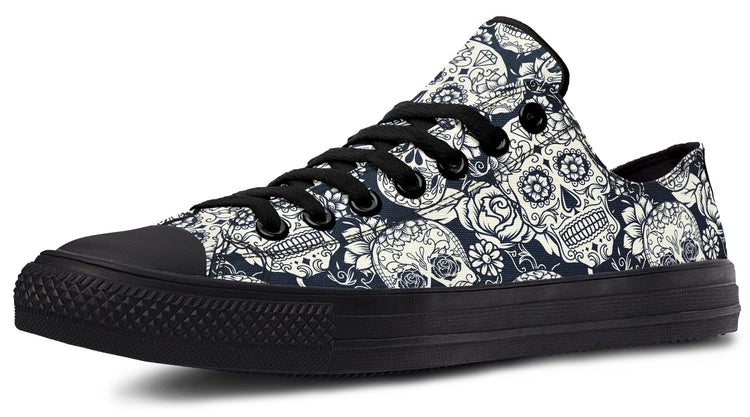 Sugar Skulls Low Tops ( Black or White Sole )