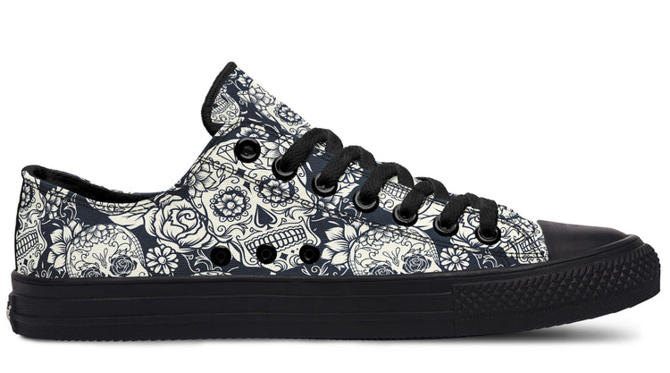 Sugar Skulls Low Tops ( Black or White Sole )