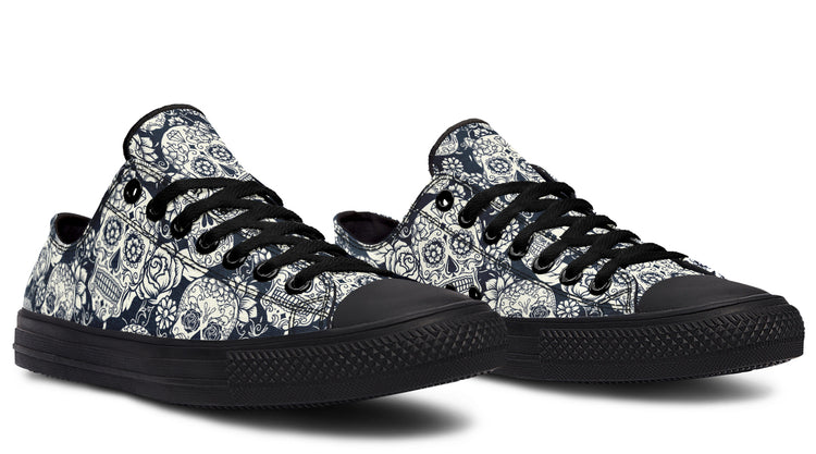 Sugar Skulls Low Tops ( Black or White Sole )