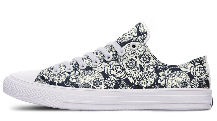 Sugar Skulls Low Tops ( Black or White Sole )