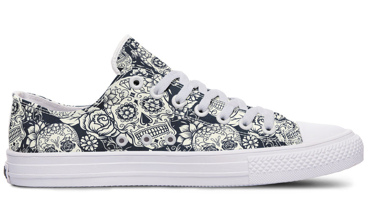 Sugar Skulls Low Tops ( Black or White Sole )