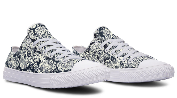 Sugar Skulls Low Tops ( Black or White Sole )