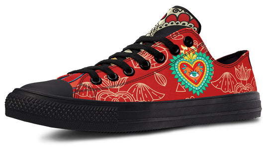 MEN'S Raza Corazon Vday Low Tops ( Black or White Sole )