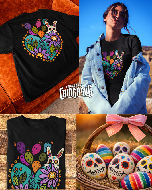 Corazon Y Calacas Easter T-Shirt