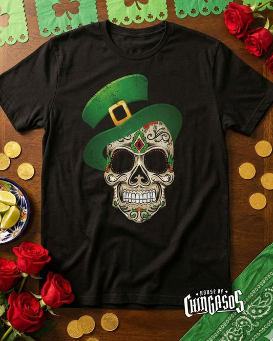 Irish I Was Mexican Calacas Tee