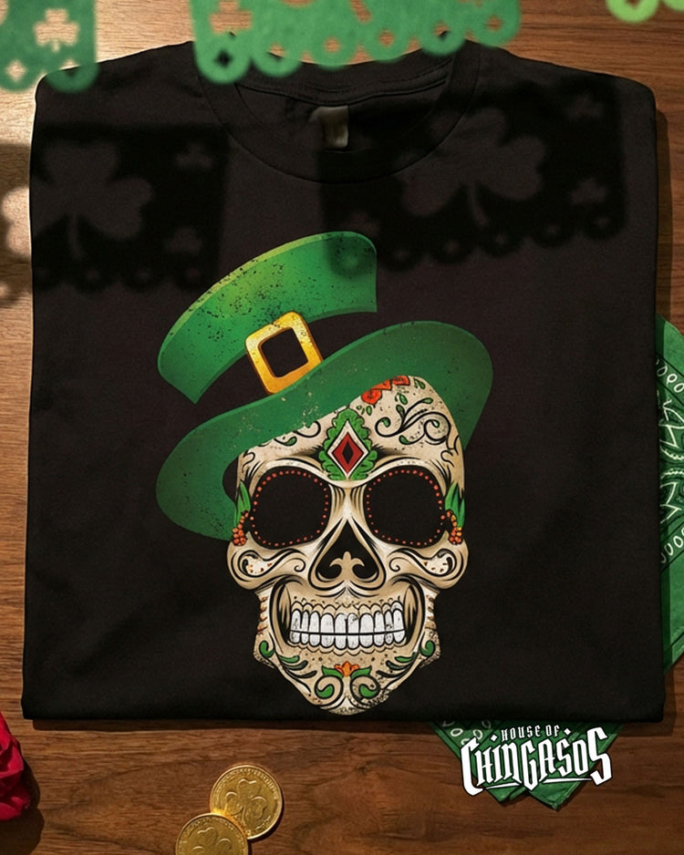Irish I Was Mexican Calacas Tee