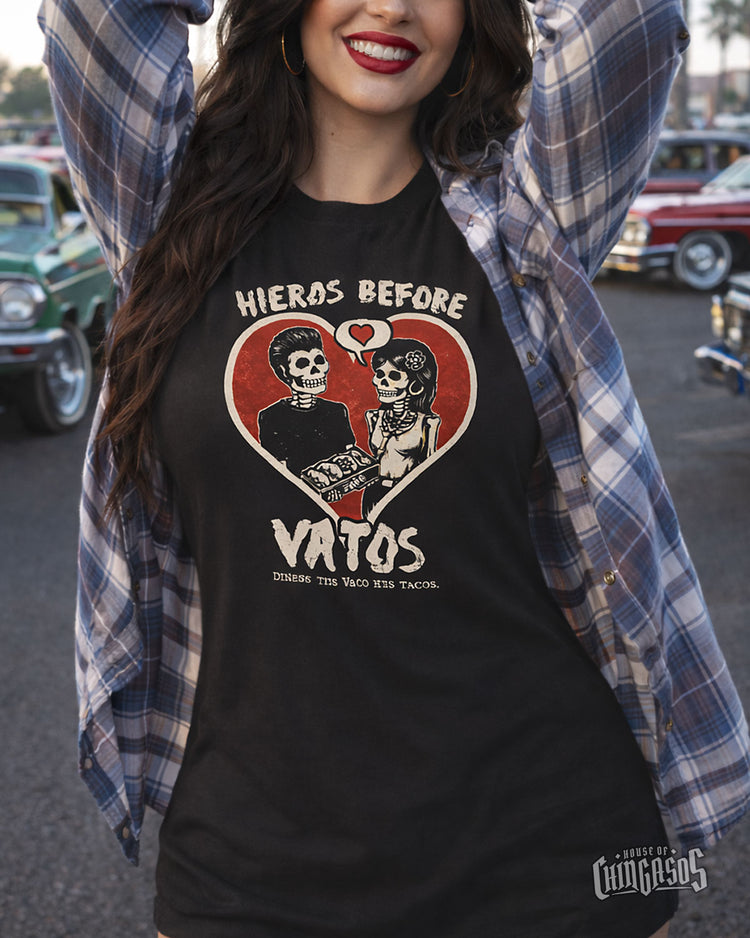 Tacos Before Vatos Rock En Español T-Shirt