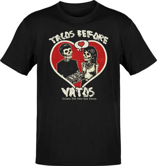 Tacos Before Vatos Rock En Español T-Shirt
