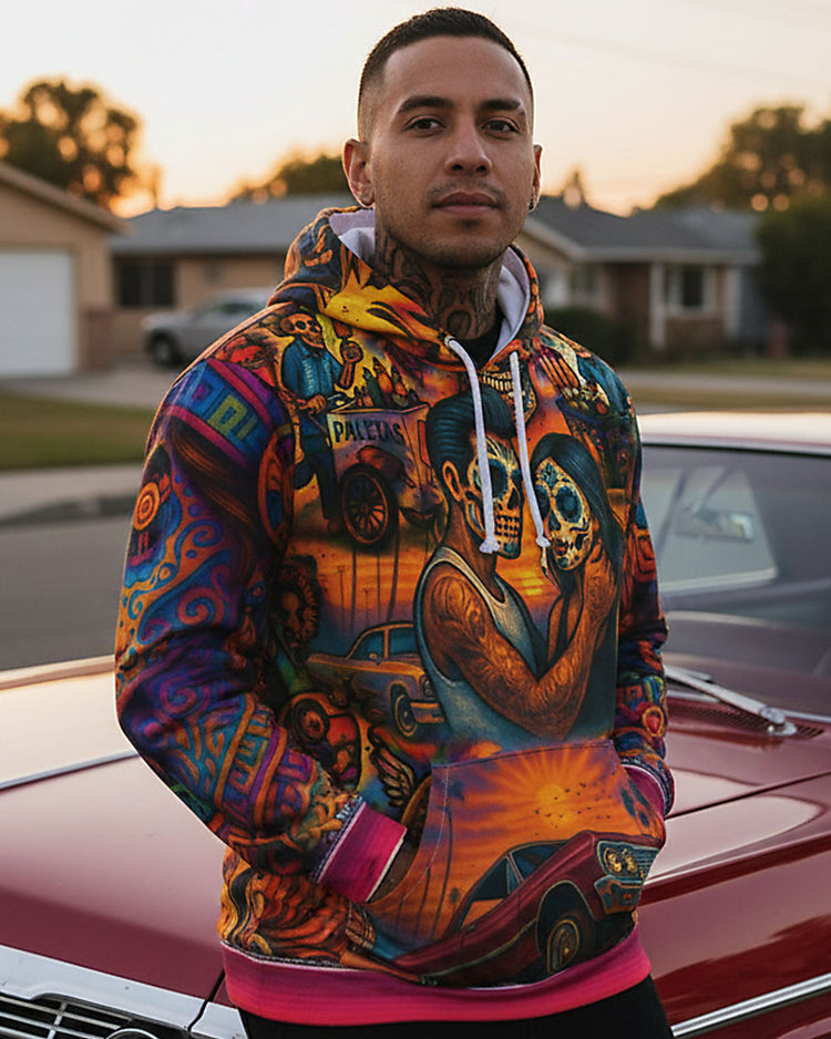 Raza Cultura All Over Print Hoodie