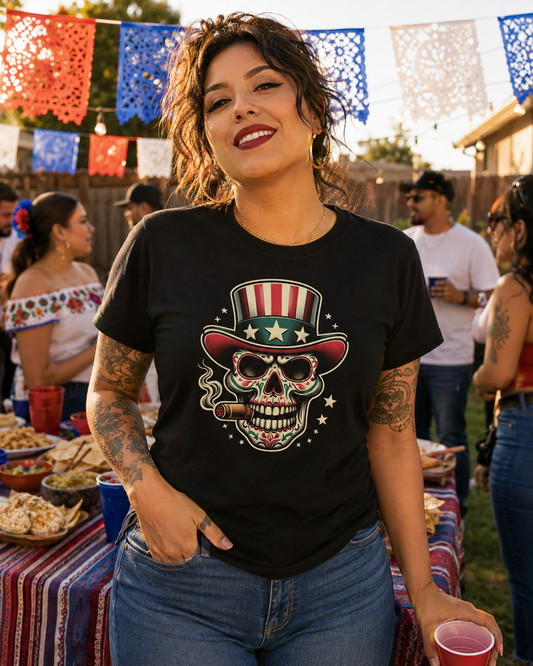 American Made Mexican Parts 4th Of July T-Shirt