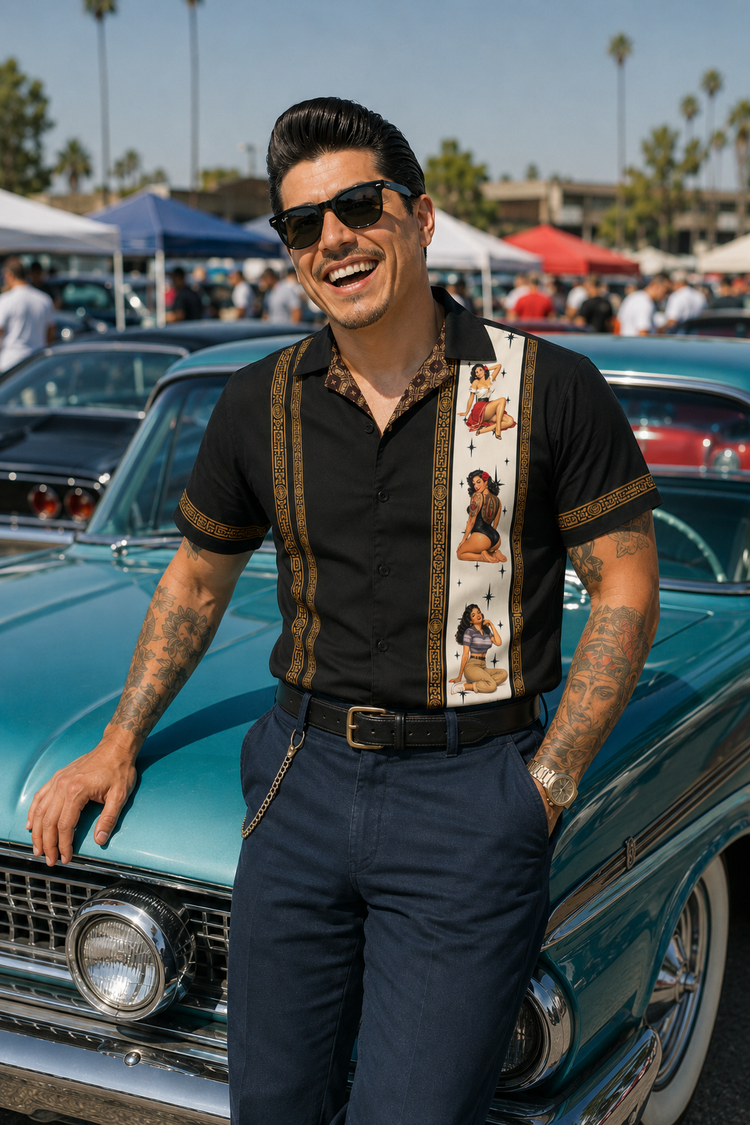 Chicana Pinups Guayabera
