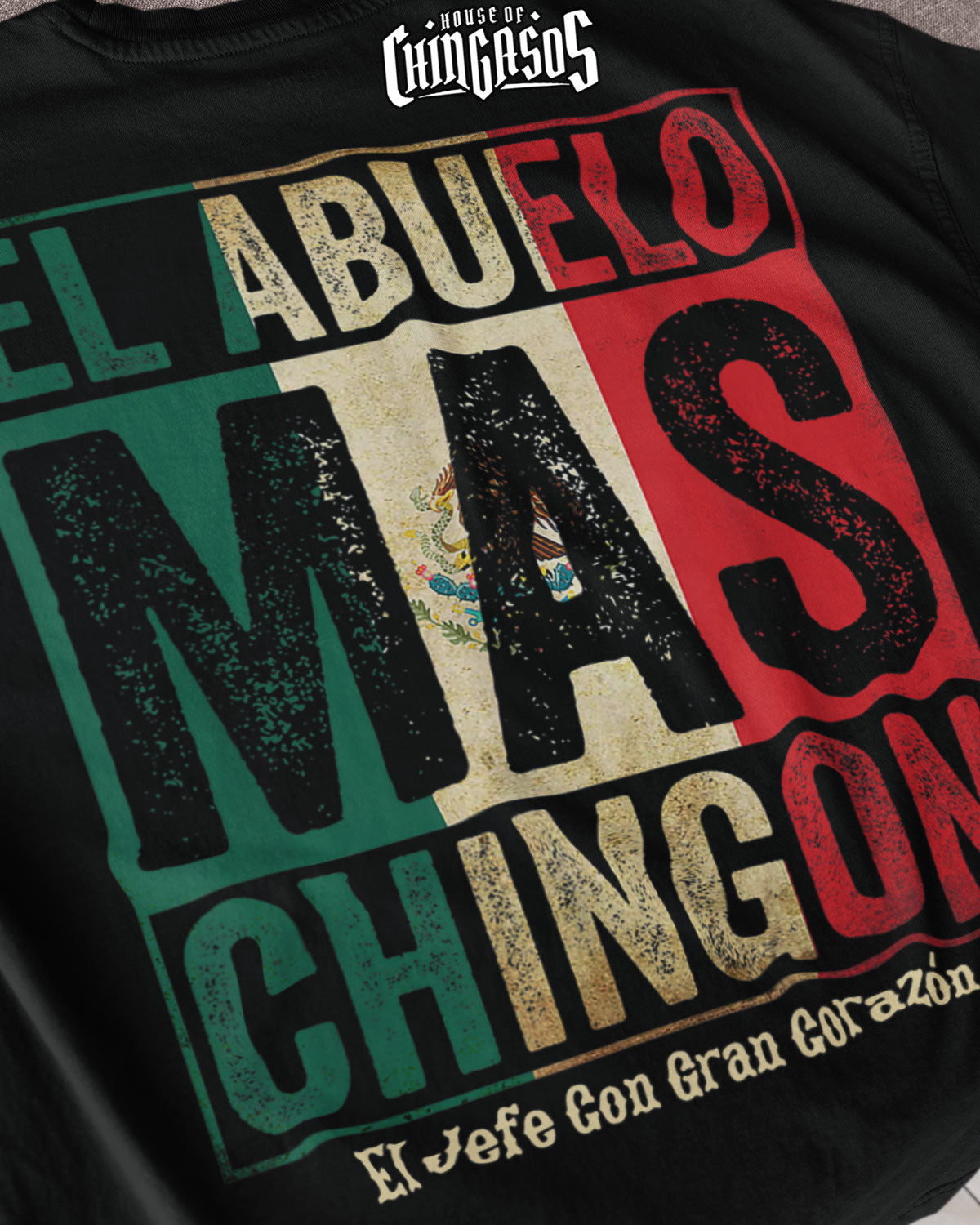 El Abuelo Mas Chingon Jefe Con Gran Corazon T-Shirt