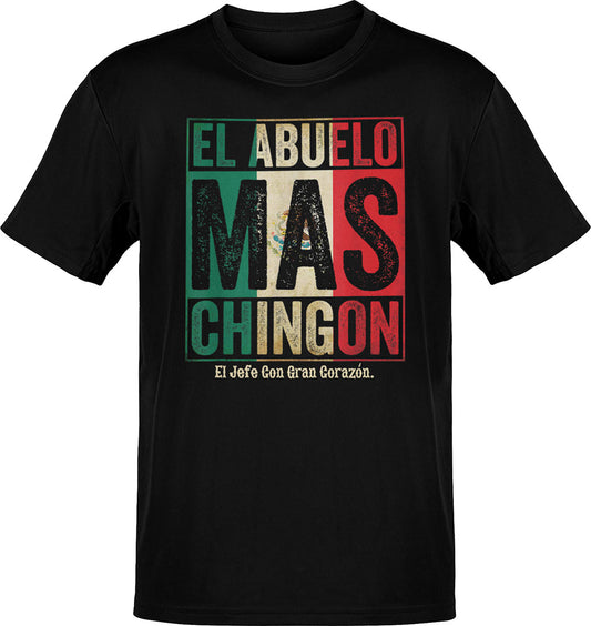 El Abuelo Mas Chingon Jefe Con Gran Corazon T-Shirt