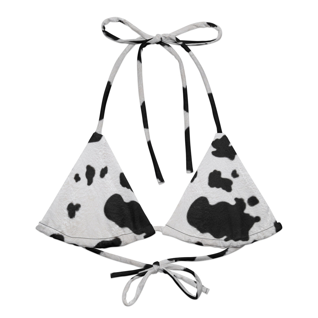 Wild Cowgirl Vaquera - String Bikini Top ( Faux Fur Print ) – House Of ...
